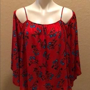 Vince Camuto Tropic Spritz Off the Shoulder Blouse